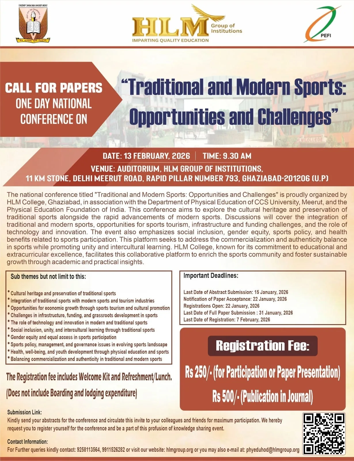 National Conference 2026 — HLM Group of Institutions
